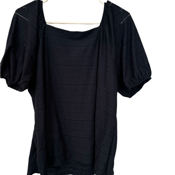 Lane Bryant blouse size 14/16 navy blue feminine dainty cottagecore girlhood - Picture 3 of 4